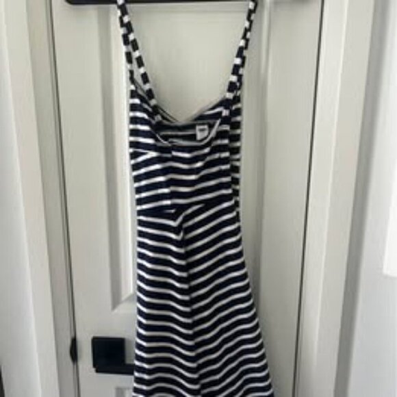 Blue & White Striped Summer Dress - Picture 4 of 6